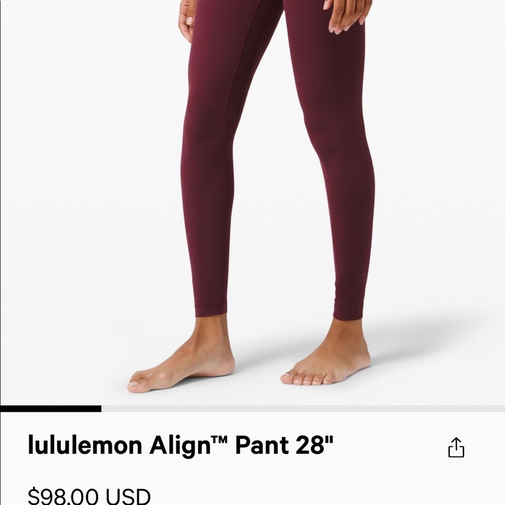 Lululemon Align 28” Cassis